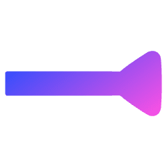 End Point Inverted Triangle Icon from Plump Gradient Set