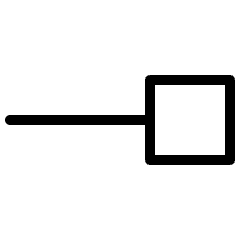 End Point Square Icon from Ultimate Light Set