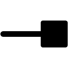 End Point Square Icon from Ultimate Bold Set