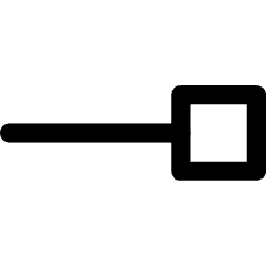 End Point Square Icon from Core Line Set