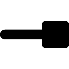 End Point Square Icon from Core Solid Set