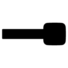 End Point Square Icon from Plump Solid Set