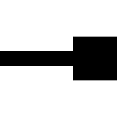 End Point Square Icon from Sharp Solid Set