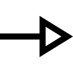 End Point Triangle Icon from Sharp Line Set
