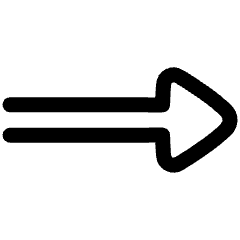 End Point Triangle Icon from Plump Line Set