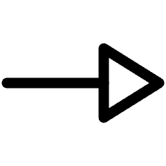 End Point Triangle Arrow 1 Icon from Ultimate Regular Set