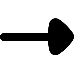 End Point Triangle Icon from Flex Solid Set