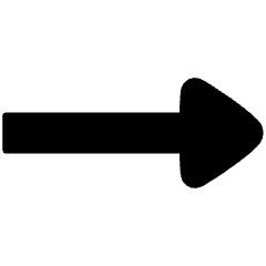 End Point Triangle Icon from Plump Solid Set