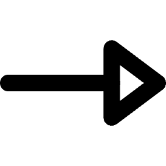 End Point Triangle Icon from Micro Line Set