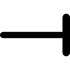 End Point Vertical Bar Icon from Core Remix Set