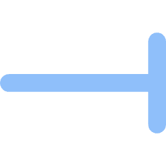 End Point Vertical Bar Icon from Flex Flat Set