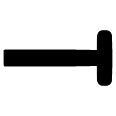 End Point Vertical Bar Icon from Plump Solid Set
