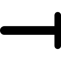 End Point Vertical Bar Icon from Core Solid Set