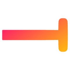 End Point Vertical Bar Icon from Plump Gradient Set
