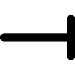End Point Vertical Bar Icon from Flex Solid Set