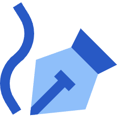 Freehand Tool Icon from Sharp Flat Set