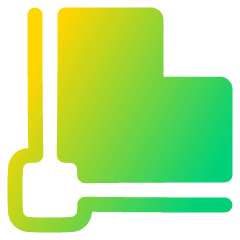 Inside Stroke Icon from Plump Gradient Set