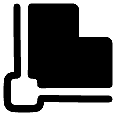 Inside Stroke Icon from Plump Solid Set