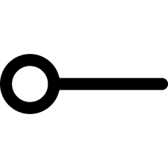 Line Start Circle Icon from Core Line Set