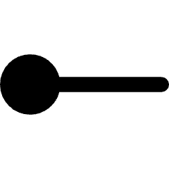 Line Start Circle Icon from Core Remix Set