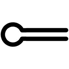 Line Start Circle Icon from Plump Line Set