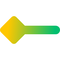 Line Start Diamond Icon from Core Gradient Set