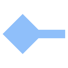 Line Start Diamond Icon from Sharp Flat Set