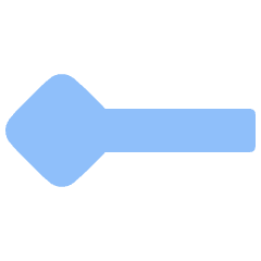 Line Start Diamond Icon from Plump Flat Set