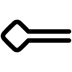 Line Start Diamond Icon from Plump Line Set