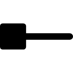 Line Start Square Icon from Core Remix Set