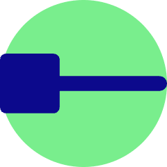Line Start Square Icon from Core Pop Set
