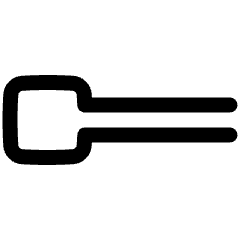 Line Start Square Icon from Plump Line Set