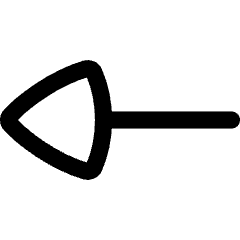 Line Start Triangle Icon from Flex Line Set