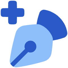 Pen Tool Add Icon from Plump Flat Set