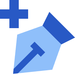 Pen Tool Add Icon from Sharp Flat Set