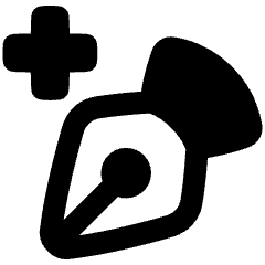 Pen Tool Add Icon from Plump Remix Set