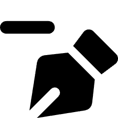 Pen Tool Delete Icon from Core Solid Set