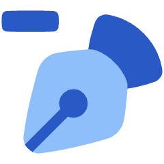 Pen Tool Delete Icon from Plump Flat Set