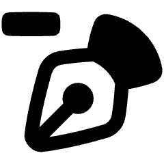 Pen Tool Delete Icon from Plump Remix Set
