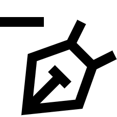 Pen Tool Delete Icon from Sharp Line Set