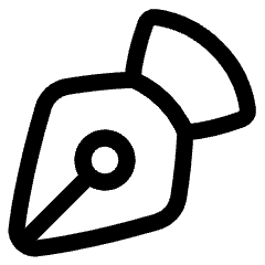 Pen Tool Icon from Plump Line Set