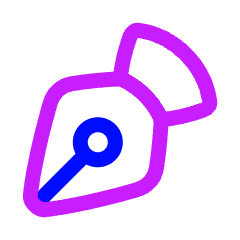 Pen Tool Solo Icon from Plump Neon Set