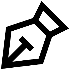 Pen Tool Icon from Sharp Line Set