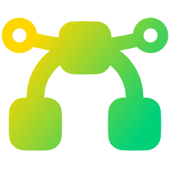 Round Anchor Point Icon from Plump Gradient Set