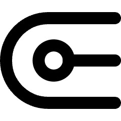 Round Cap Icon from Micro Line Set