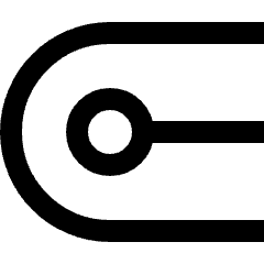 Round Cap Icon from Sharp Line Set