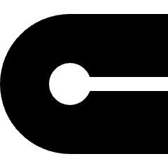 Round Cap Icon from Sharp Solid Set