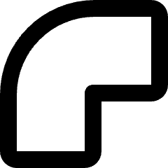 Round Corner Icon from Micro Line Set
