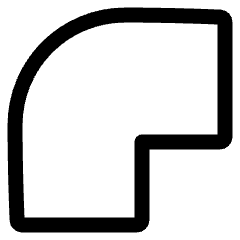 Round Corner Icon from Plump Line Set