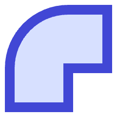 Round Corner Icon from Sharp Duo Set